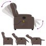 Sillón de masaje reclinable cuero sintético marrón de , Sillones - Ref: Foro24-373531, Precio: 240,96 €, Descuento: %