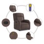 Sillón de masaje reclinable cuero sintético marrón de , Sillones - Ref: Foro24-373531, Precio: 240,96 €, Descuento: %