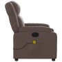 Sillón de masaje reclinable cuero sintético marrón de , Sillones - Ref: Foro24-373531, Precio: 240,96 €, Descuento: %