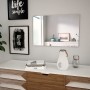 Espejo de pared rectangular vidrio 60x40 cm de vidaXL, Espejos - Ref: Foro24-245699, Precio: 35,20 €, Descuento: %