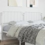 Cabecero de metal blanco 193 cm de , Cabeceros y pies de cama - Ref: Foro24-373973, Precio: 31,15 €, Descuento: %