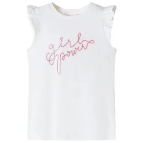 Camiseta infantil de manga volante crudo 92 de , Camisetas para niños - Ref: Foro24-11319, Precio: 8,19 €, Descuento: %