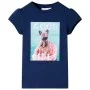 Camiseta infantil azul marino 128 de , Camisetas para niños - Ref: Foro24-11217, Precio: 8,52 €, Descuento: %