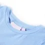 Camiseta infantil de manga volante azul claro 128 de , Camisetas para niños - Ref: Foro24-11327, Precio: 8,19 €, Descuento: %