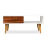 Mesa de centro de madera de acacia maciza 90x50x40 cm de vidaXL, Mesas de centro - Ref: Foro24-245736, Precio: 101,99 €, Desc...
