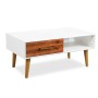 Mesa de centro de madera de acacia maciza 90x50x40 cm de vidaXL, Mesas de centro - Ref: Foro24-245736, Precio: 101,99 €, Desc...