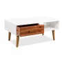 Mesa de centro de madera de acacia maciza 90x50x40 cm de vidaXL, Mesas de centro - Ref: Foro24-245736, Precio: 101,99 €, Desc...