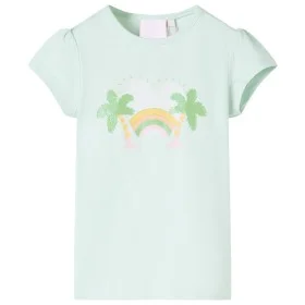 Camiseta infantil verde menta claro 128 de , Camisetas para niños - Ref: Foro24-10427, Precio: 8,06 €, Descuento: %