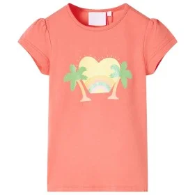 Camiseta infantil color coral 140 de , Camisetas para niños - Ref: Foro24-10433, Precio: 8,06 €, Descuento: %
