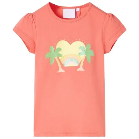Camiseta infantil color coral 140 de , Camisetas para niños - Ref: Foro24-10433, Precio: 8,06 €, Descuento: %