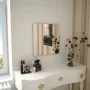 Espejo de pared cuadrado vidrio 50x50 cm de vidaXL, Espejos - Ref: Foro24-245698, Precio: 31,41 €, Descuento: %