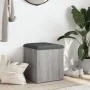 Banco con almacenaje madera ingeniería gris Sonoma 42x42x45 cm by , Benches for halls and storage - Ref: Foro24-835038, Price...