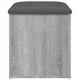 Banco con almacenaje madera ingeniería gris Sonoma 42x42x45 cm by , Benches for halls and storage - Ref: Foro24-835038, Price...