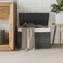 Cesto de ropa sucia con tapa ratán sintético gris 55,5x35x34 cm de , Cestas para ropa - Ref: Foro24-372051, Precio: 45,86 €, ...