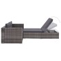 Set de muebles de jardín 3 pzas y cojines ratán sintético gris de vidaXL, Conjuntos de jardín - Ref: Foro24-44427, Precio: 35...