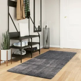 Alfombra de pelo corto suave lavable HUARTE antracita 80x200 cm de , Alfombras - Ref: Foro24-374996, Precio: 56,28 €, Descuen...