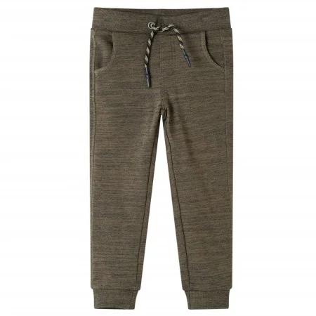 Pantalones de chándal infantiles caqui oscuro mélange 140 de , Pantalones de niños - Ref: Foro24-13233, Precio: 10,90 €, Desc...