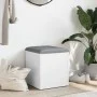 Bank mit Stauraum aus weißem Ingenieurholz 42x42x45 cm von , Bänke für Hallen und Lager - Ref: Foro24-835033, Preis: 49,73 €,...