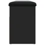 Schwarze Schuhbank aus Ingenieurholz 82x32x45,5 cm von , Bänke für Hallen und Lager - Ref: Foro24-835027, Preis: 78,57 €, Rab...