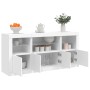 Aparador con luces LED blanco 142,5x37x67 cm de , Aparadores - Ref: Foro24-3209065, Precio: 204,01 €, Descuento: %