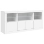 Aparador con luces LED blanco 142,5x37x67 cm de , Aparadores - Ref: Foro24-3209065, Precio: 204,01 €, Descuento: %