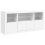Aparador con luces LED blanco 142,5x37x67 cm de , Aparadores - Ref: Foro24-3209065, Precio: 198,27 €, Descuento: %
