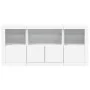 Aparador con luces LED blanco 142,5x37x67 cm de , Aparadores - Ref: Foro24-3209065, Precio: 198,27 €, Descuento: %