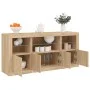 Sideboard mit LED-Lichtern in Sonoma-Eiche 142,5x37x67 cm. von , Sideboards - Ref: Foro24-3209067, Preis: 178,68 €, Rabatt: %