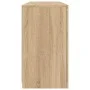 Aparador con luces LED roble Sonoma 142,5x37x67 cm de , Aparadores - Ref: Foro24-3209067, Precio: 178,68 €, Descuento: %