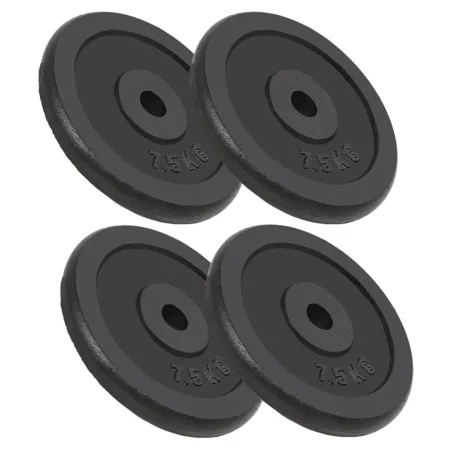 Discos de pesas de hierro fundido 4 uds 4x7,5 kg de vidaXL, Peso libre - Ref: Foro24-91393, Precio: 124,25 €, Descuento: %