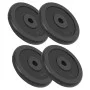 Discos de pesas de hierro fundido 4 uds 4x7,5 kg de vidaXL, Peso libre - Ref: Foro24-91393, Precio: 124,25 €, Descuento: %