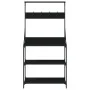 Estantería cocina con ganchos 4 niveles madera ingeniería negro de , Contenedores para utensilios de cocina - Ref: Foro24-838...