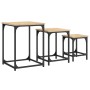 Mesas de centro apilables 3 pzas madera ingeniería roble Sonoma de , Mesas de centro - Ref: Foro24-838924, Precio: 49,03 €, D...