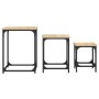 Mesas de centro apilables 3 pzas madera ingeniería roble Sonoma de , Mesas de centro - Ref: Foro24-838924, Precio: 49,03 €, D...