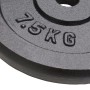 Discos de pesas de hierro fundido 4 uds 4x7,5 kg de vidaXL, Peso libre - Ref: Foro24-91393, Precio: 126,83 €, Descuento: %