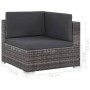 Set de muebles de jardín 6 pzas y cojines ratán sintético gris de vidaXL, Conjuntos de jardín - Ref: Foro24-44425, Precio: 45...