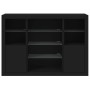 Aparadores con luces LED 3 piezas madera de ingeniería negro de , Aparadores - Ref: Foro24-3209129, Precio: 205,82 €, Descuen...