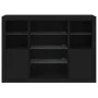 Aparadores con luces LED 3 piezas madera de ingeniería negro de , Aparadores - Ref: Foro24-3209129, Precio: 210,18 €, Descuen...