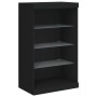 Aparadores con luces LED 3 piezas madera de ingeniería negro de , Aparadores - Ref: Foro24-3209129, Precio: 205,82 €, Descuen...