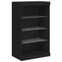 Aparadores con luces LED 3 piezas madera de ingeniería negro de , Aparadores - Ref: Foro24-3209129, Precio: 210,18 €, Descuen...