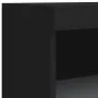 Aparadores con luces LED 3 piezas madera de ingeniería negro de , Aparadores - Ref: Foro24-3209129, Precio: 210,18 €, Descuen...