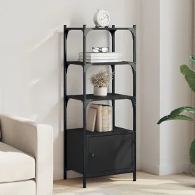 Librería de 3 estantes madera ingeniería negro 41x30x109,5 cm de , Librerías y estanterías - Ref: Foro24-838998, Precio: 49,2...
