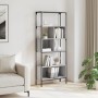 Librería 5 estantes madera ingeniería gris Sonoma 76x33x188,5cm de , Librerías y estanterías - Ref: Foro24-839006, Precio: 76...