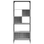 Librería 5 estantes madera ingeniería gris Sonoma 76x33x188,5cm de , Librerías y estanterías - Ref: Foro24-839006, Precio: 76...