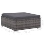 Set de muebles de jardín 6 pzas y cojines ratán sintético gris de vidaXL, Conjuntos de jardín - Ref: Foro24-44425, Precio: 45...