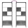 Librería 5 estantes madera ingeniería gris Sonoma 76x33x188,5cm de , Librerías y estanterías - Ref: Foro24-839006, Precio: 76...