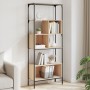 Librería 5 estantes madera de ingeniería roble 76x33x188,5 cm de , Librerías y estanterías - Ref: Foro24-839004, Precio: 92,3...