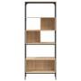 Librería 5 estantes madera de ingeniería roble 76x33x188,5 cm de , Librerías y estanterías - Ref: Foro24-839004, Precio: 92,3...