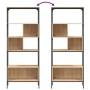 Librería 5 estantes madera de ingeniería roble 76x33x188,5 cm de , Librerías y estanterías - Ref: Foro24-839004, Precio: 92,3...