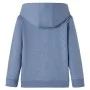 Sudadera infantil con capucha azul melange 140 de , Camisetas para niños - Ref: Foro24-13018, Precio: 15,49 €, Descuento: %